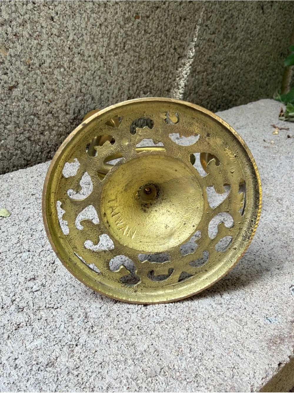 Brass Two-Arm Decorative Candle Holder